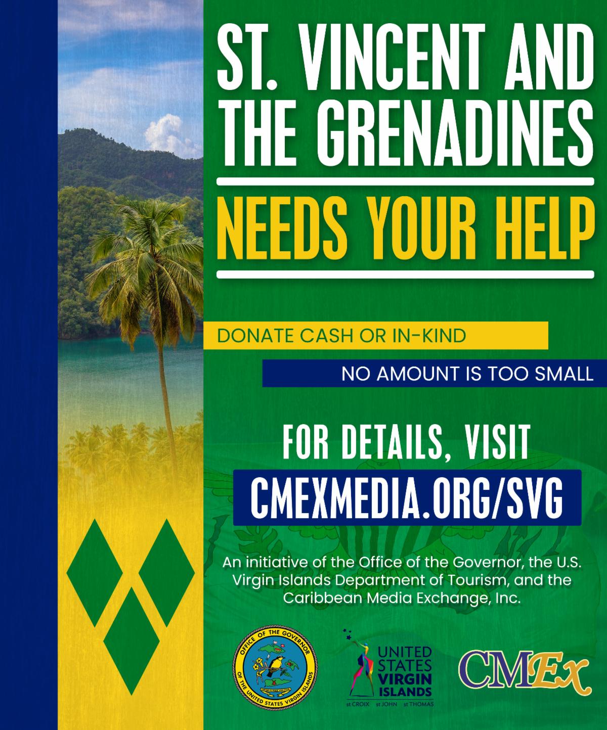 U.S. Virgin Islands To Provide Supplies For St. Vincent And The